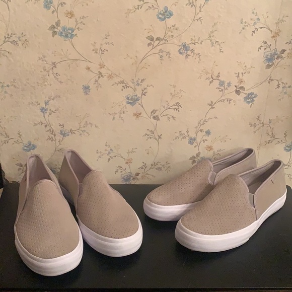 🆕 Keds Double Decker Perf Suede Slip On Sneaker, Gray - New without box! - Picture 5 of 5